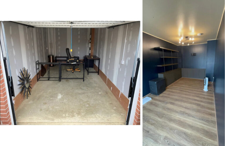 Garage to office conversion 768x499